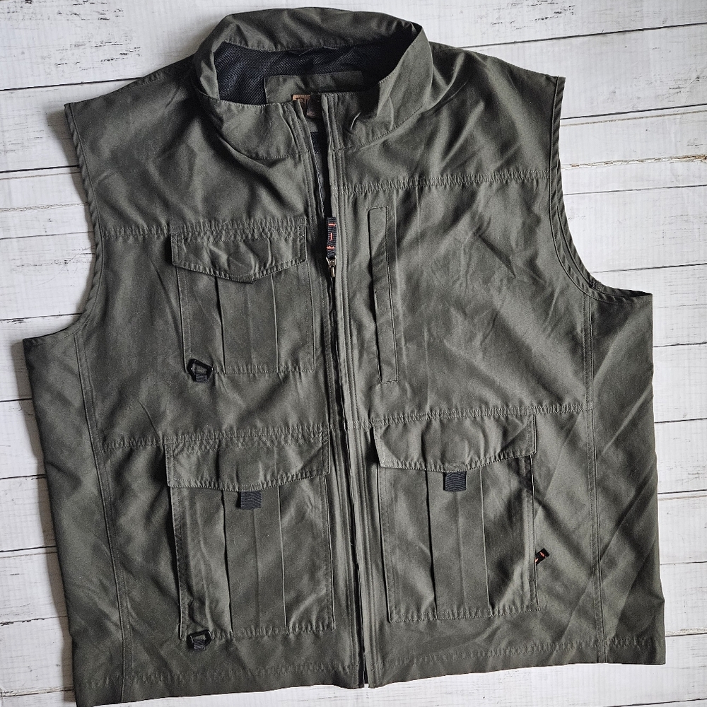 Big Sky‎ Outfitters Green Utility Vest Size XXL